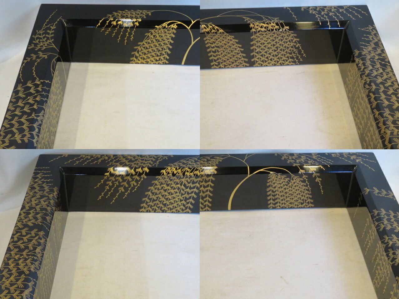 和田寿峰作 芽張柳蒔絵