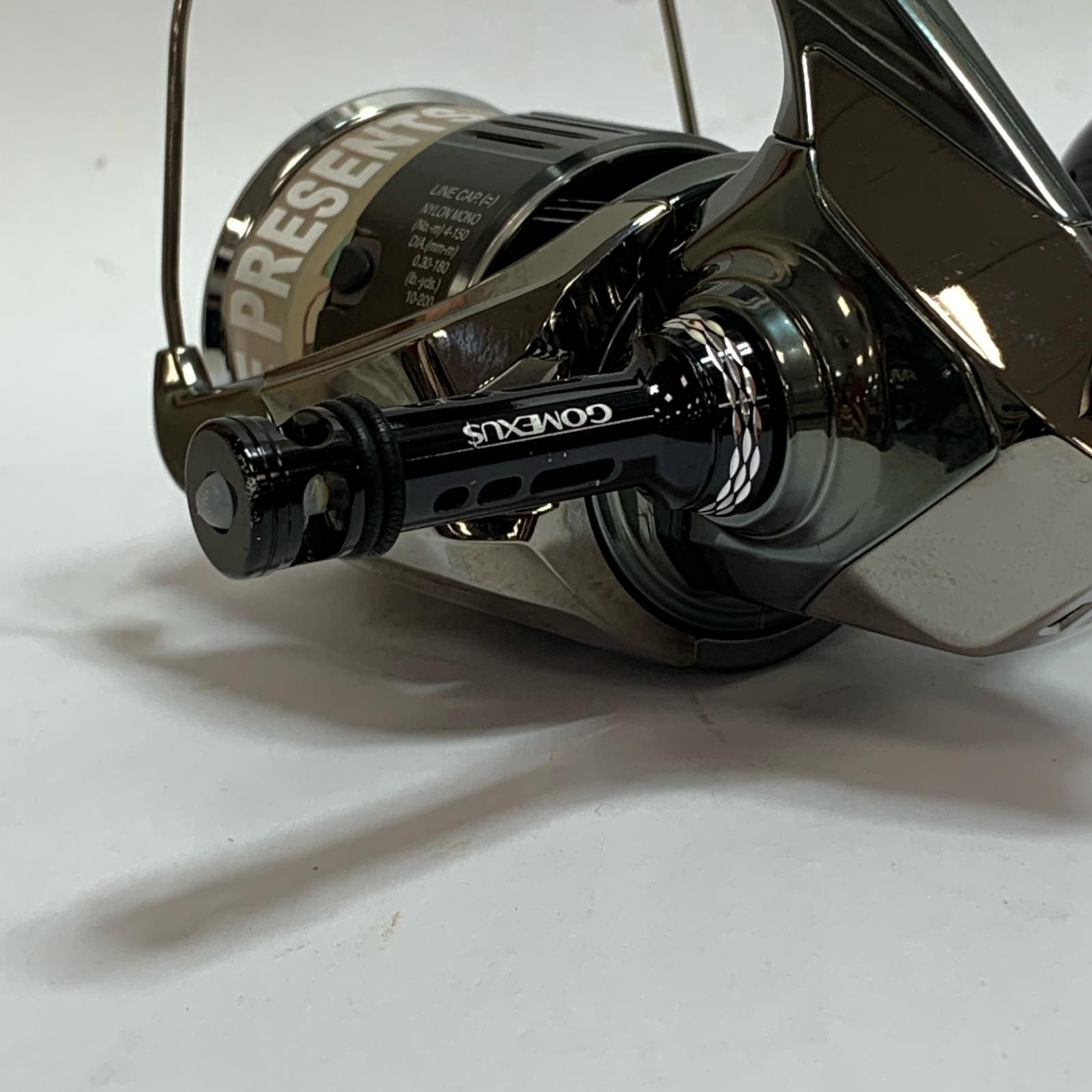 シマノ 22ステラ4000MHG ハンドルノブ、リールスタンド付き SHIMANO シマノ 22ステラ 4000XG ゴメクサスハンドルノブ