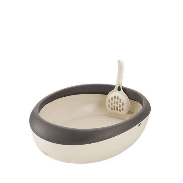 まとめ ラプレ ネコトイレ M ダークグレー ペット用品 ×5セット