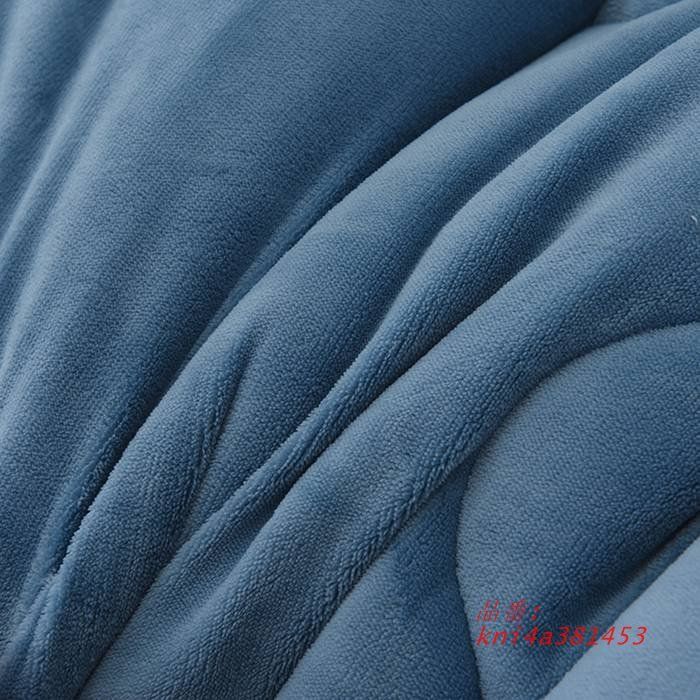 毛布布団 シープボア 掛け布団 ダブル 中綿入り ボア あたたか 北欧 おしゃれ フランネル 毛布ふとん 冬 厚手 ふわふわ 無地 kni4a381453