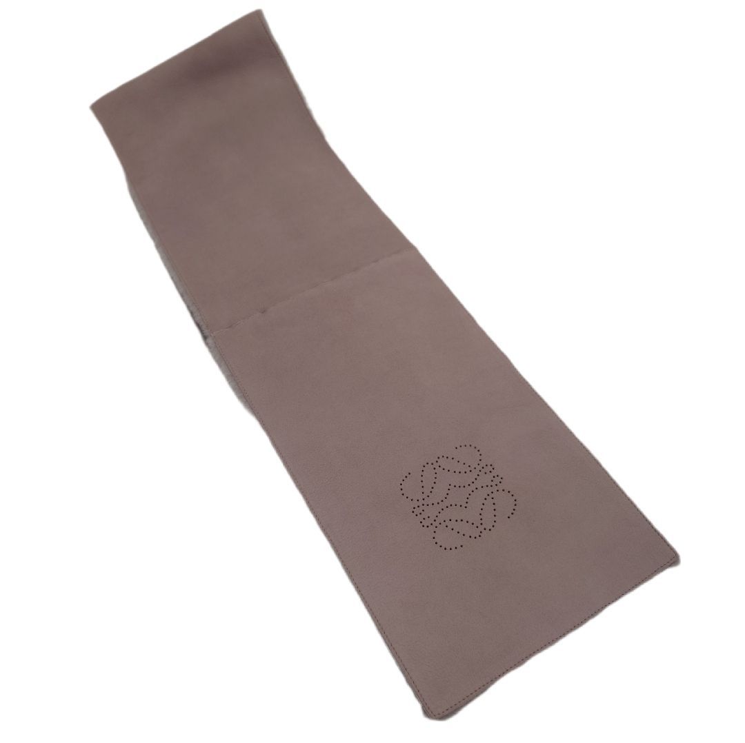 LOEWE ロエベ マフラー アナグラム ラベンダーグレー系 中古 質屋かん