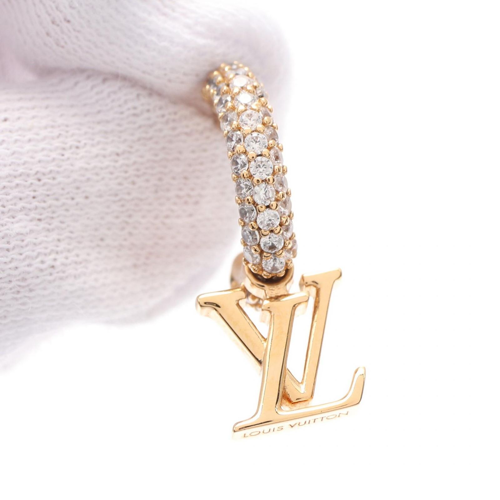 ルイ・ヴィトン LOUIS VUITTON ピアス フープ LVアイコニック M01732  