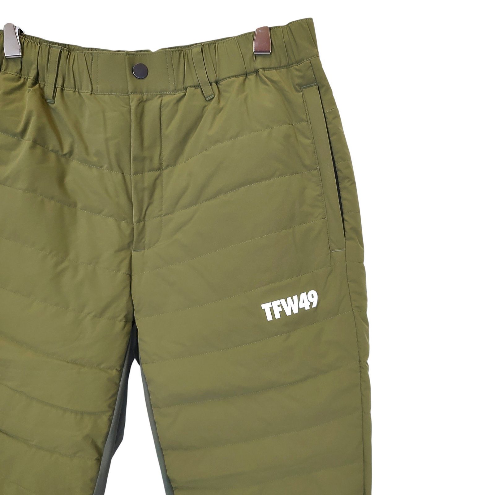 TFW49 ティーエフダブリュー ゴルフ 23AW SHIELD WARMER DOWN PANTS ウォーマー ダウン パンツ T072320010 M カーキ メンズ LLC-HASEGAWATOSO_COM