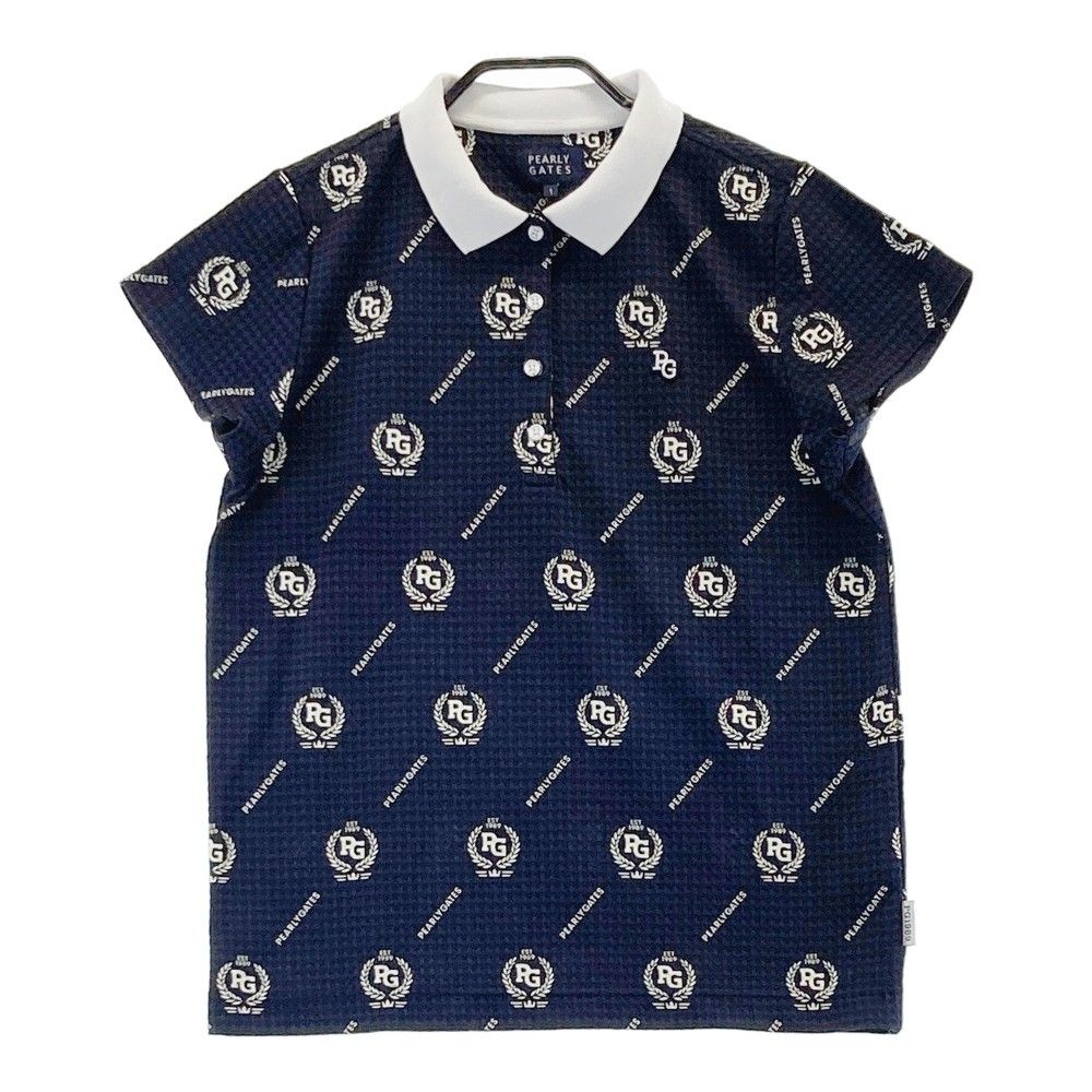 サイズ：1 PEARLY GATES パーリーゲイツ 半袖 ポロシャツ 総柄  