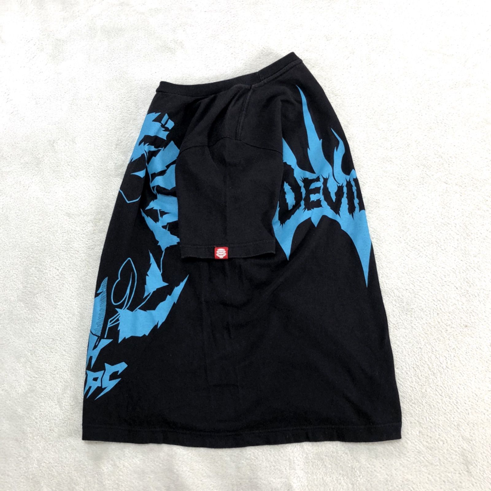 PUNK DRUNKERS × DEVILMAN プリントTシャツ デビルマン 半袖カットソー ショートスリーブ ブラック 黒 パンクドランカーズ