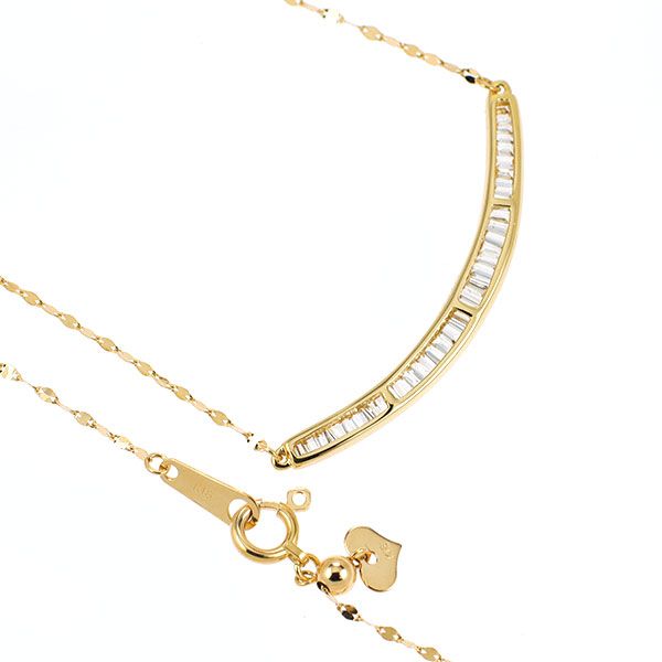 K18YG ダイヤモンド ペンダントネックレス 0.25ct