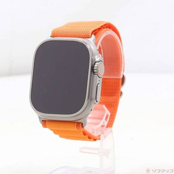 〔 品〕 Apple Watch Ultra GPS Cellular 49mm チタニウムケース オレンジアルパインループ 198