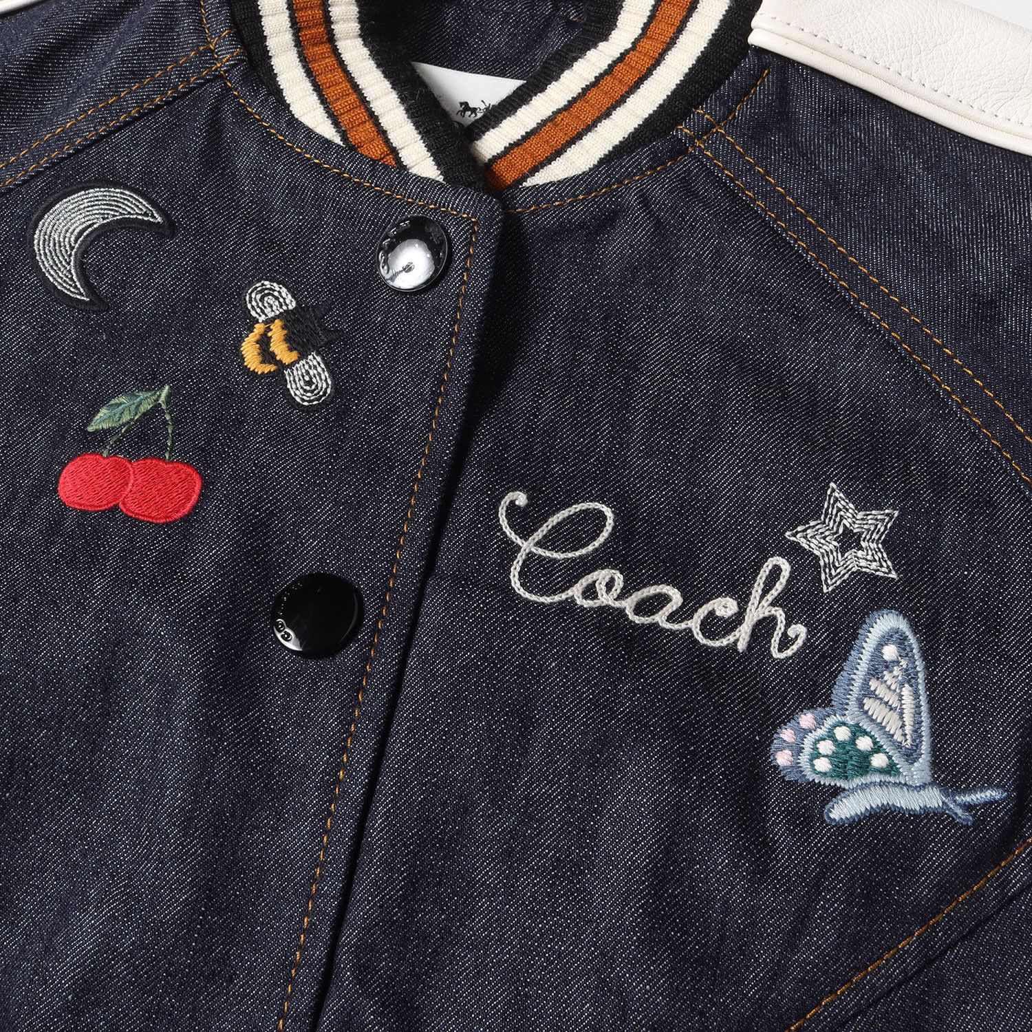 COACH コーチ シープレザー スタジャン ブルゾン ジャケット COACH