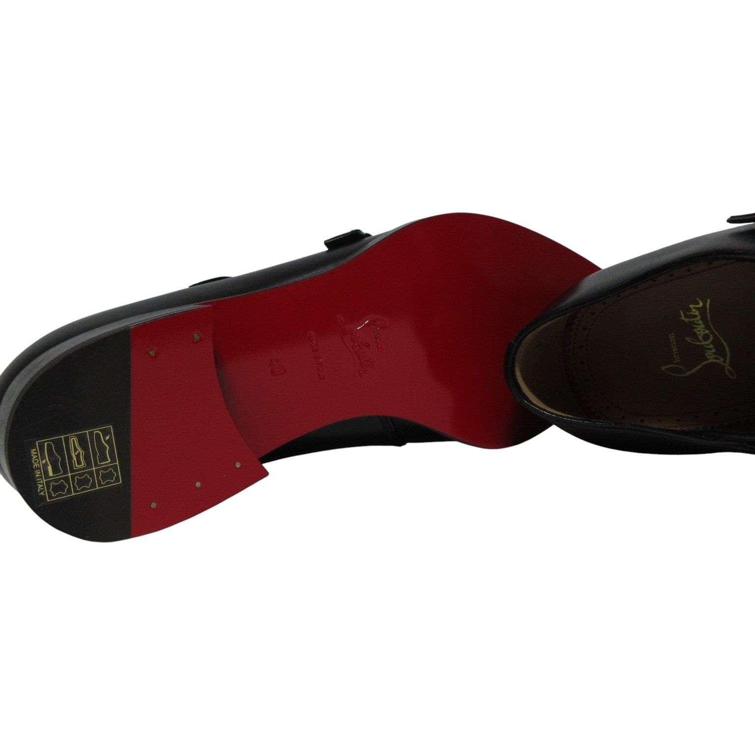 専用ページ 新品メンズ クリスチャンルブタン ダブルモンク ストラップ シューズ靴