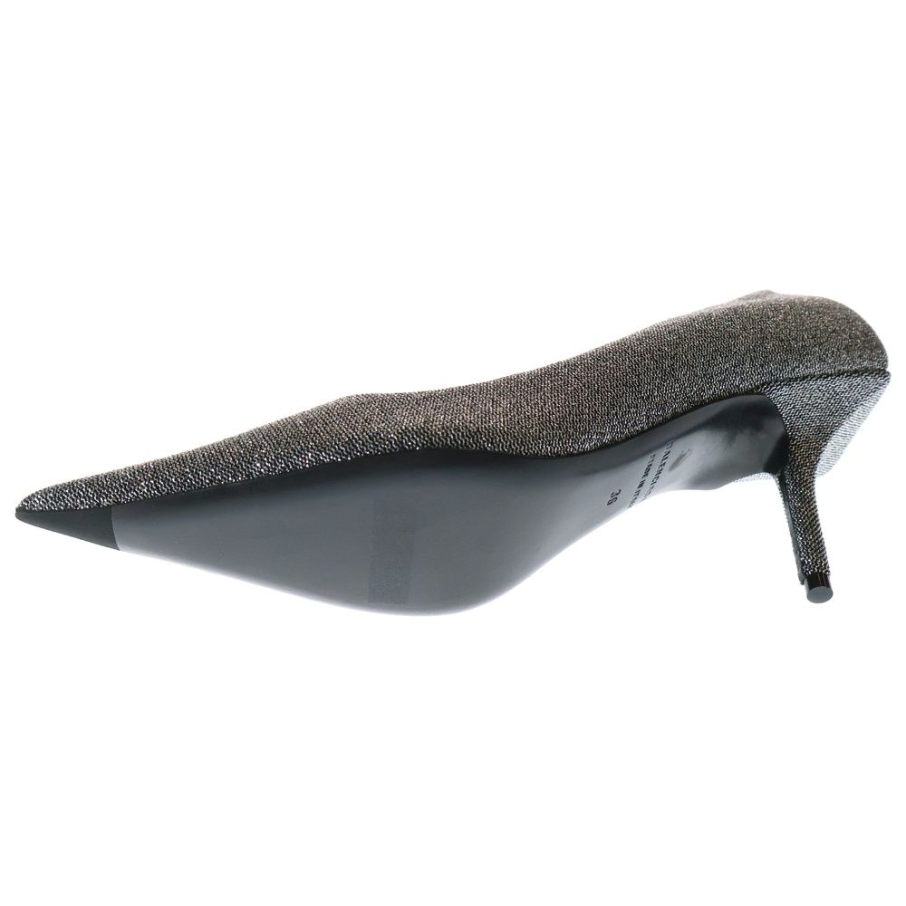  バレンシアガ メタリック ナイフトゥ ヒール パンプス レディース シルバー 572887 ハイヒール パンプス パンプス