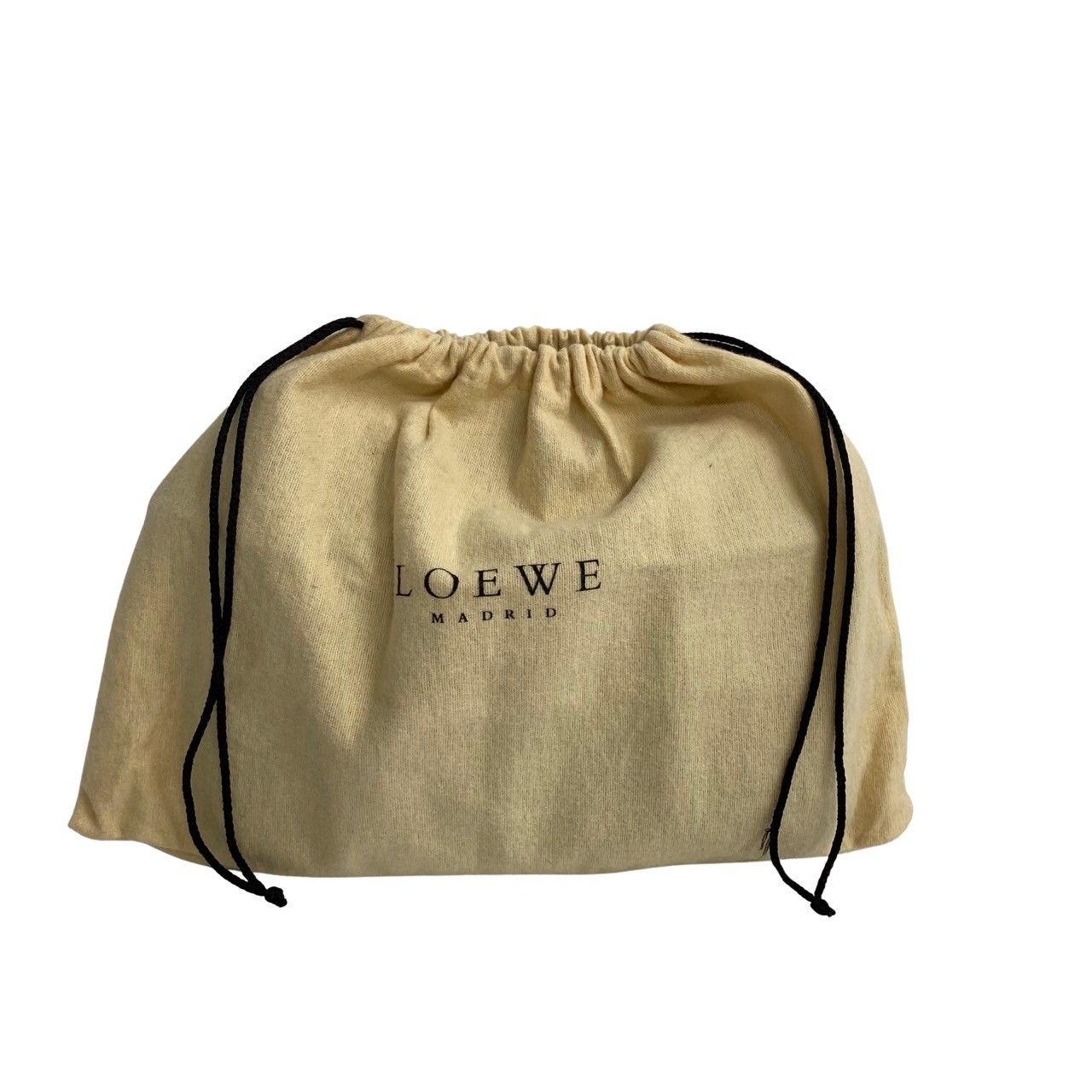 極 美品 保存袋付 LOEWE ロエベ アナグラム ロゴ レザー 本革 スエード 