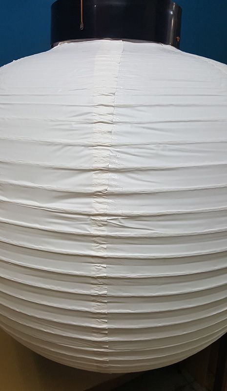 特大サイズ　ビニール・白無地提灯　丸型　60×57㎝　JOA-97 特大サイズ ビニール・白無地提灯 丸型 60×57㎝ JOA-97