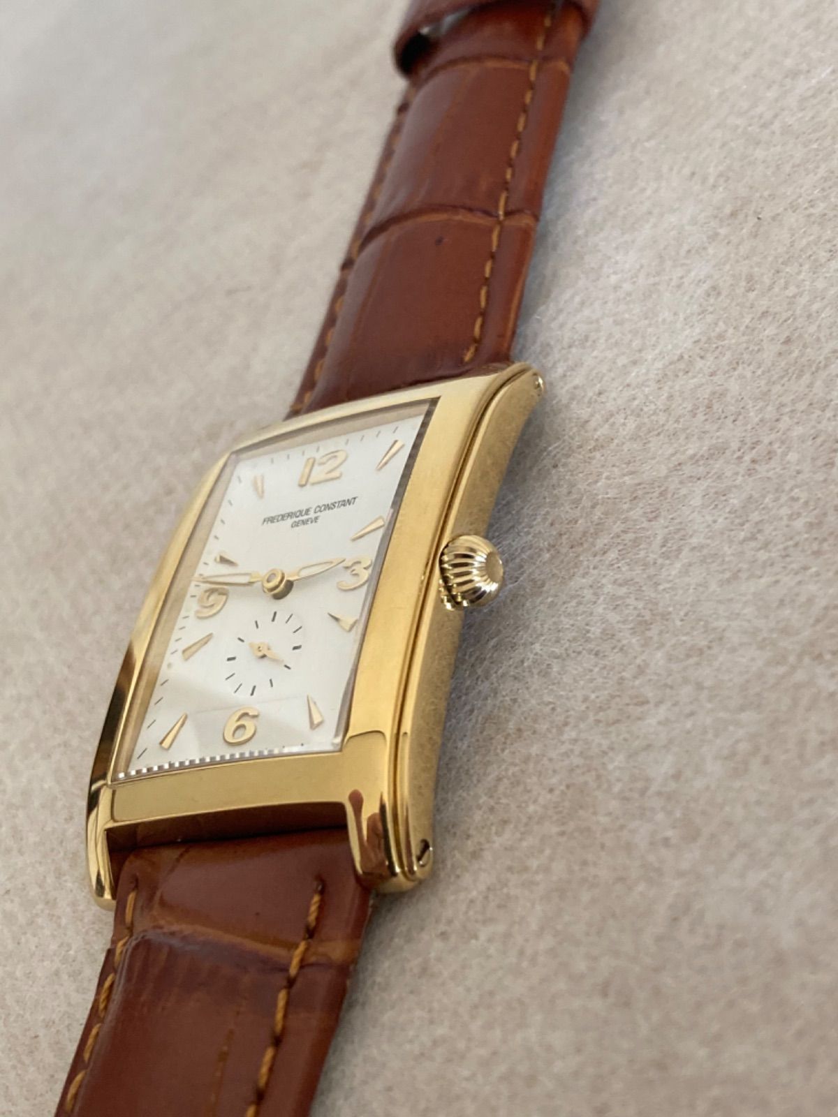 値下げ 稼働☆FREDERIQUE CONSTANT QZゴールド腕時計