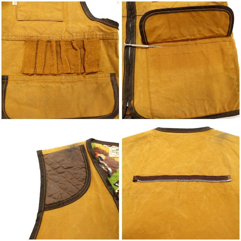 70s ～80s vintage SAFTBAK ダック ハンティングベスト メンズ L