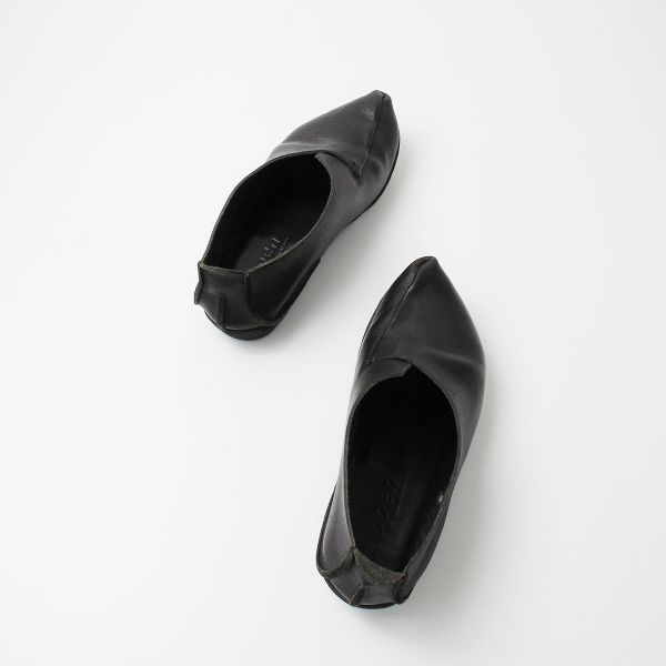 靴 trippen 37 moraine trippen トリッペン Moraine スリッポン 37/ブラック 23.5-24cm レザー