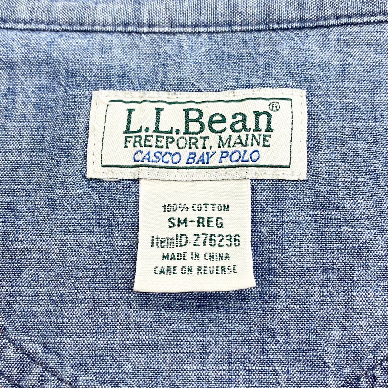 US古着 エルエルビーン L.L.Bean 鹿の子 ポロシャツ 半袖 無地 メンズ