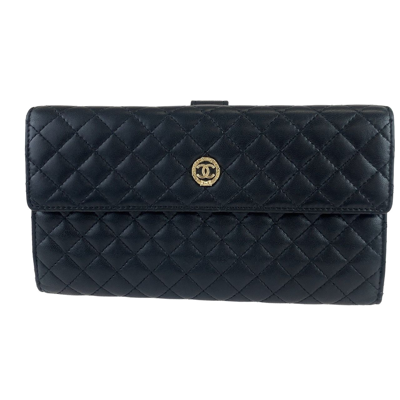 マトラッセ 長財布 ラムスキン シャネル CHANEL ココマーク CHANEL