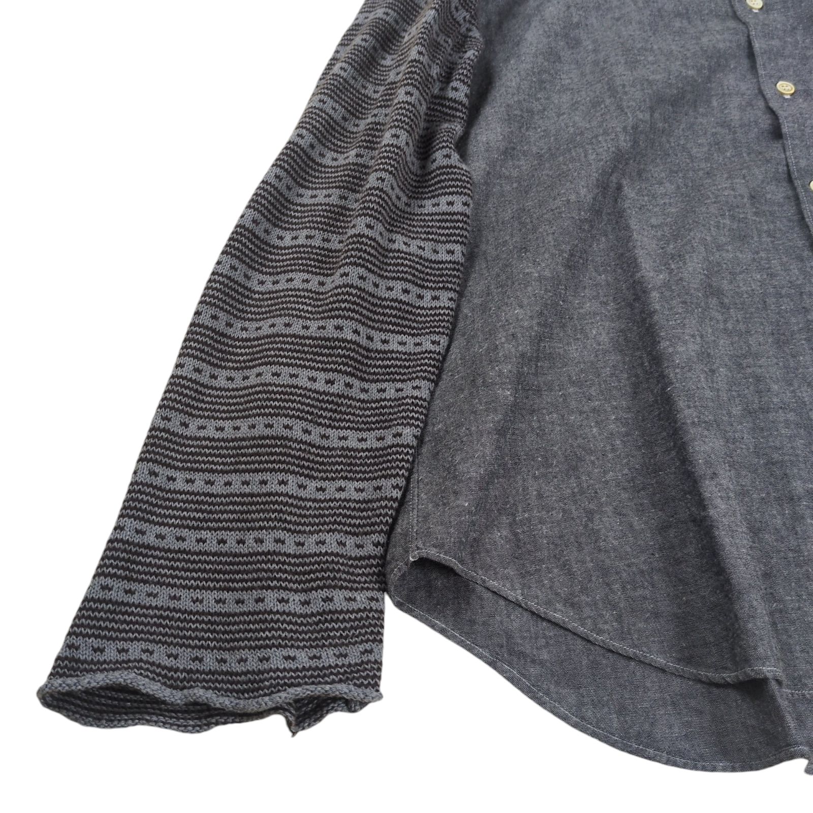 コムデギャルソンオム ドッキング ニット 田中オム archive COMME des GARCONS HOMME 田中オム ニットドッキング ビッグシャツ