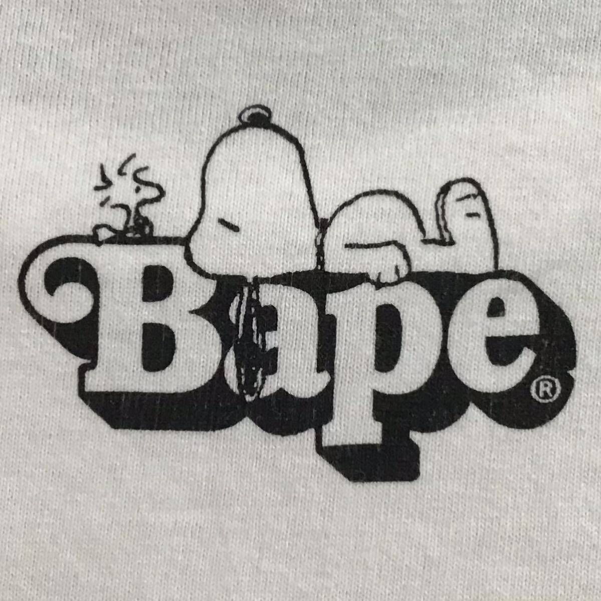 SNOOPY × BAPE Tシャツ Lサイズ a bathing ape スヌーピー