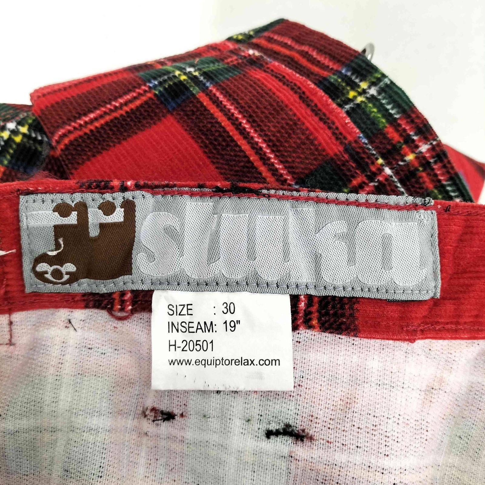 stuka チェックバギーパンツ