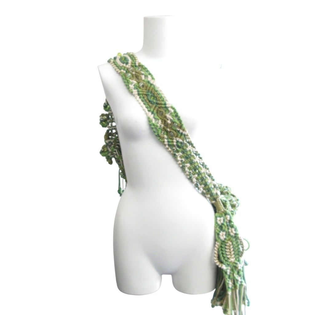 マメクロゴウチ Mame Kurogouchi タグ付 22SS MACRAME BEADED