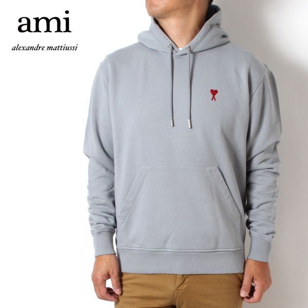 24AWモデル アミ アレクサンドル マテュッシ AMI Alexandre Mattiussi メンズ AMI DE COEUR  プルオーバーパーカー【BLEU ARGILE】 USW235.730 4012/【2024-25AW】m-tops - メルカリ