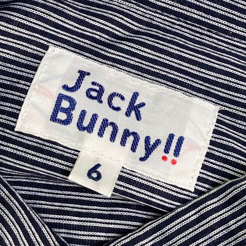 サイズ：6 JACK BUNNY ジャックバニー  長袖シャツ ボタンダウン カート総柄 ネイビー系 [240101494714] ゴルフウェア メンズ ストスト サイズ：6 JACK BUNNY ジャックバニー 長袖シャツ ボタンダウン