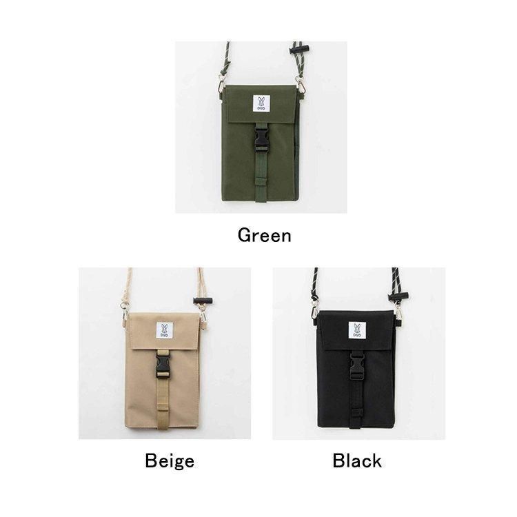 ディーオーディー DOD　ウォレット ショルダーバッグ 男女兼用 多機能 WALLET SHOULDER BAG BOOK KHAKI