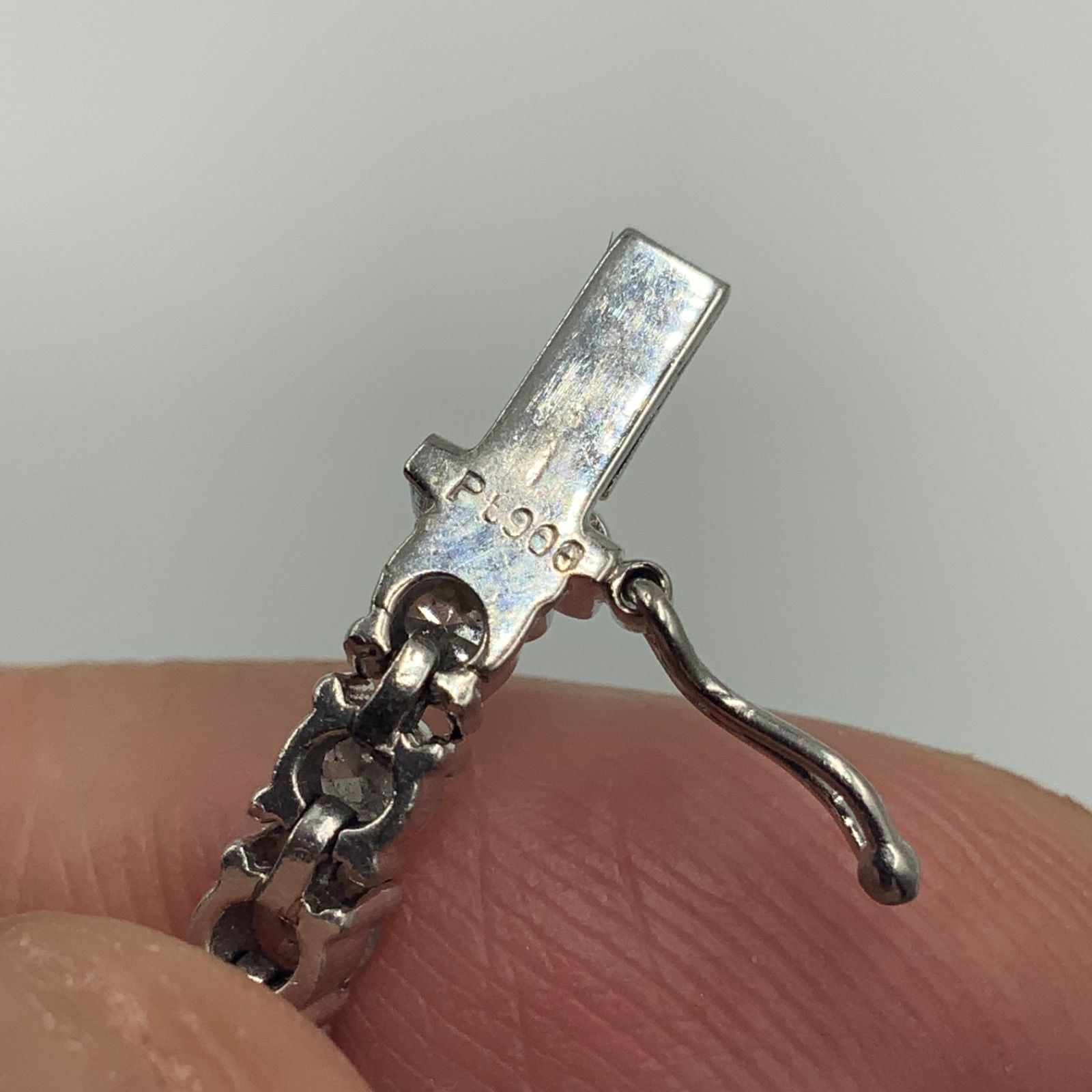 Pt850 プラチナ850 テニスブレスレット 5.05ct 約19cm 19.1g