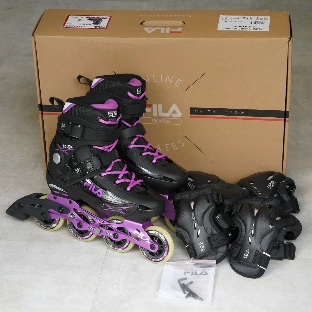 定価3万円超＋ プロテクター付 FILA SKATES インラインスケート Madame Houdini 24cm 箱＆工具完備