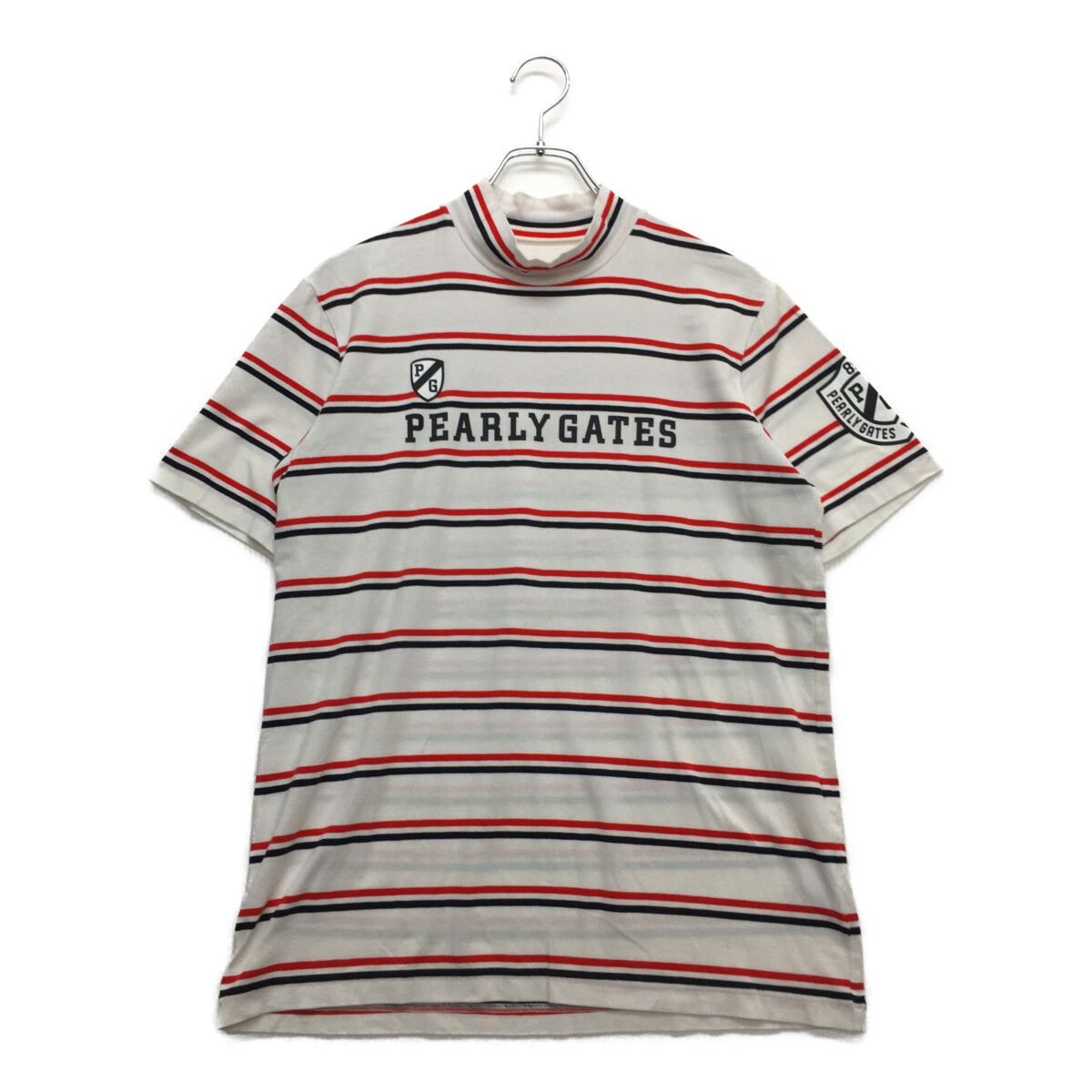 中古 メンズ パーリーゲイツ PEARLY GATES 半袖シャツ 6(LL) 白 中古 メンズ パーリーゲイツ PEARLY GATES 半袖シャツ 6(LL) 白