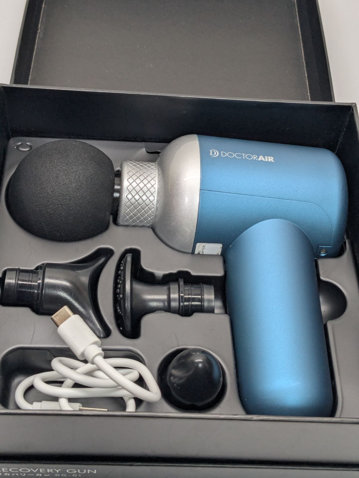 ドクターエア リカバリーガン RG-01 ブルー - メルカリ