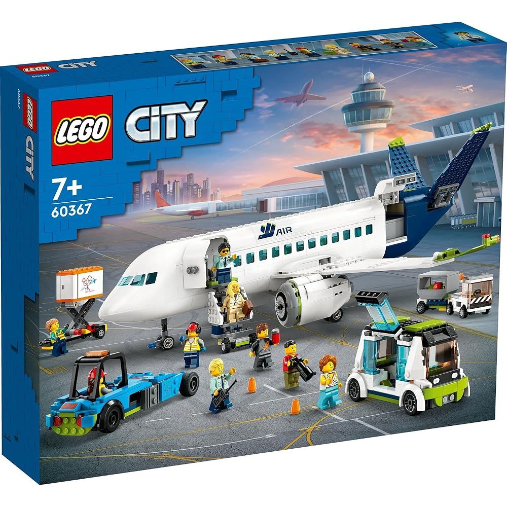 レゴ LEGO シティ 旅客機 おもちゃ 玩具 プレゼント ブロック 男の子 女の子 子供 7歳 8歳 9歳 小学生 街づくり 乗り物 車 ミニカー 60367