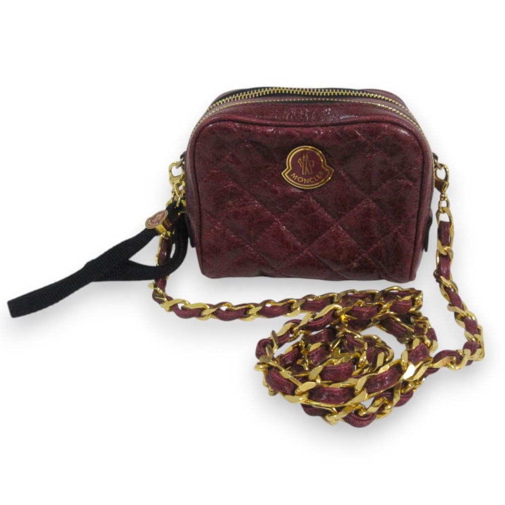 美品 MONCLER モンクレール LUISA BORSA レザー クロスボディバッグ 
