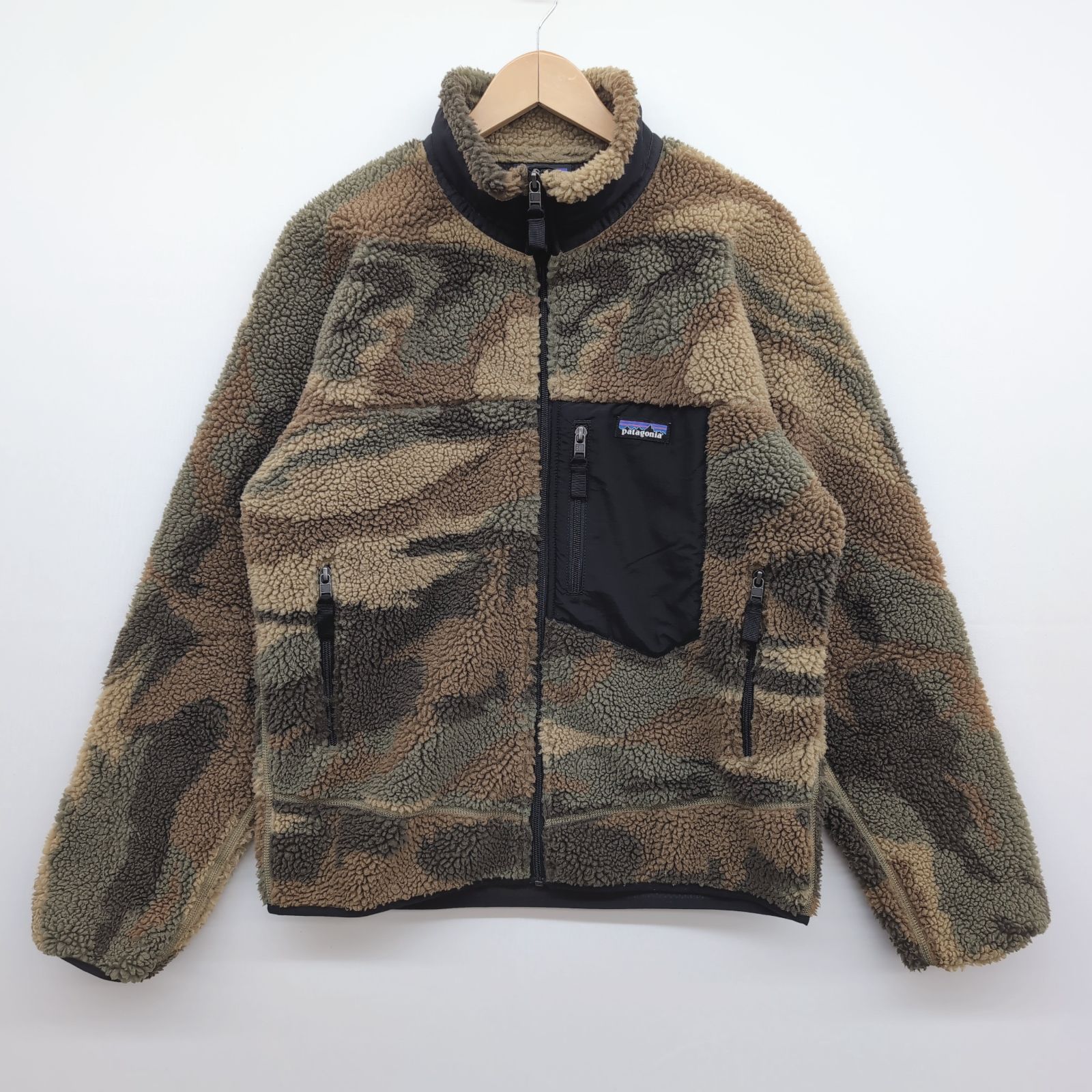 Patagonia|ﾊﾟﾀｺﾞﾆｱ|M|Retro-X|ｸﾗｼｯｸﾚﾄﾛXﾌﾘｰｽ|ｶﾓ|迷彩|GREEN|ｸﾞﾘｰﾝ