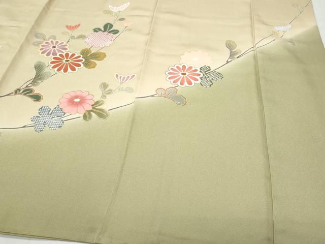 平和屋着物○訪問着 枝花文 金彩 鈴乃屋扱い 正絹 逸品 CAAY2954vf