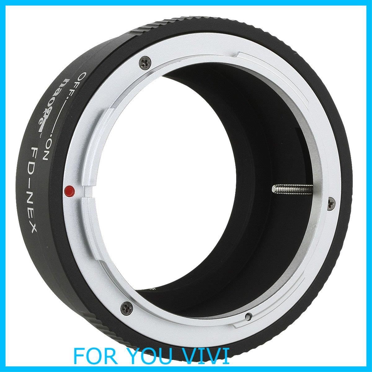 【在庫処分】Haoge レンズマウントアダプター Canon FDマウントレンズ用 Sony EマウントNEXカメラ対応 a3000