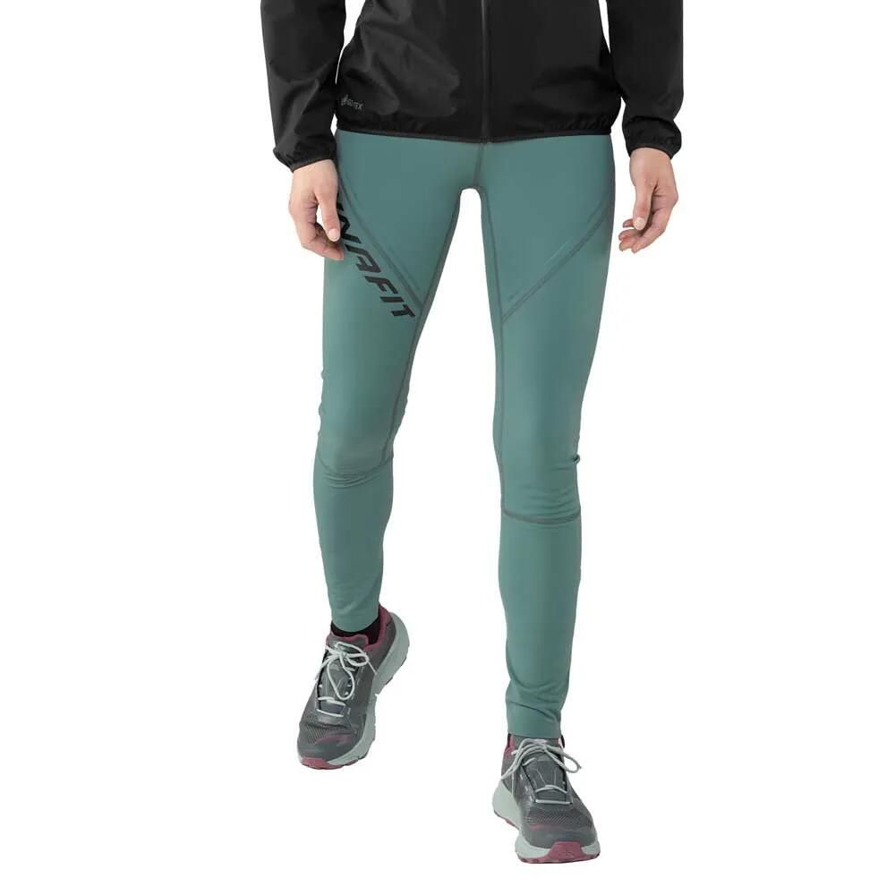お取り寄せ ２～４週間で発送 ディナフィット ウィンター ランニング レギンス レディース Atlantic | Black t DYNAFIT Winter Running leggings t
