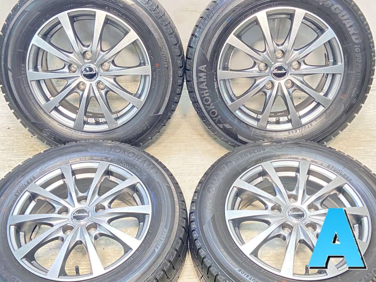 195/65R15 nヨコハマ アイスガード iG50 PLUS n エクシーダー n15x6.0 43 114.3-5穴 n中古タイヤ スタッドレスタイヤ  ホイールセット 4本セットn w15240903900 - オンラインストア特売中