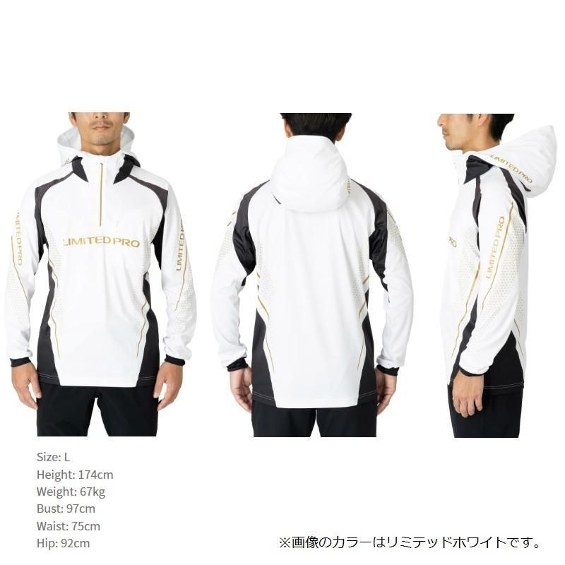 シマノ SH-124W リミテッドプロ ハーフジップフーディ L ブラッドレッド