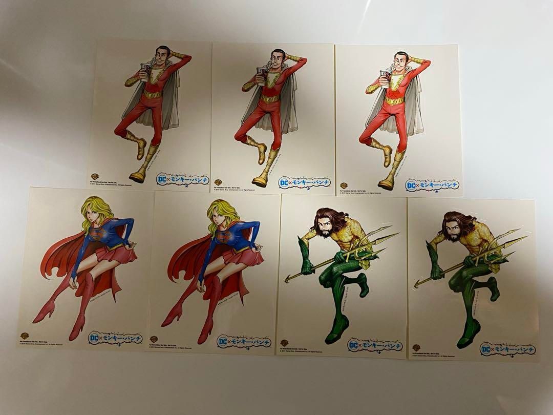 100%新品，新品 【超希少品!!】【7枚セット!!】 DC × モンキー・パンチ ステッカー シール・ステッカー