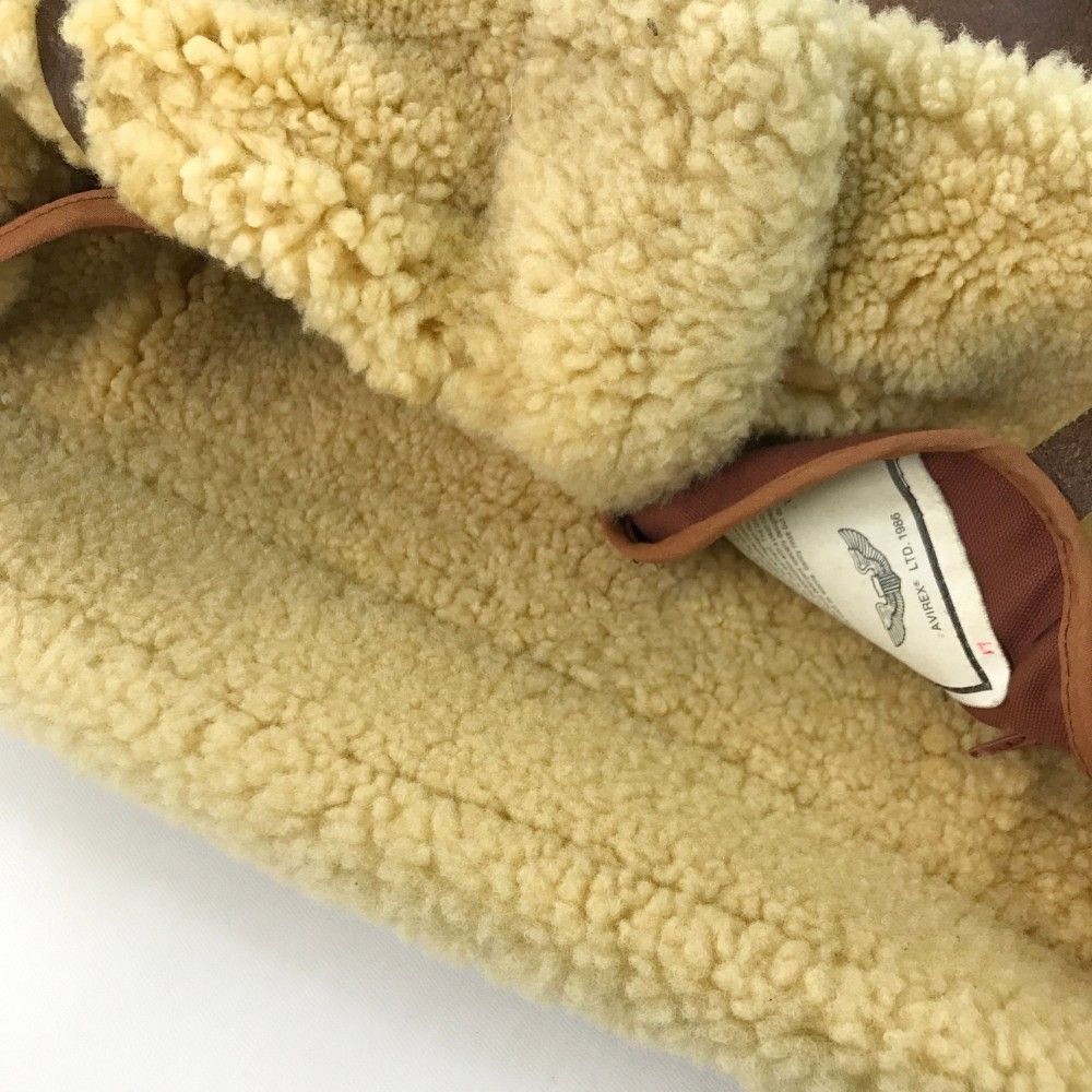 42/XL⭐️AVIREX B-3 フライトジャケット ムートン　ヤンキーギャル AVIREX（アヴィレックス） B‐3 YANKEE GAL ヤンキーギャル ペイント