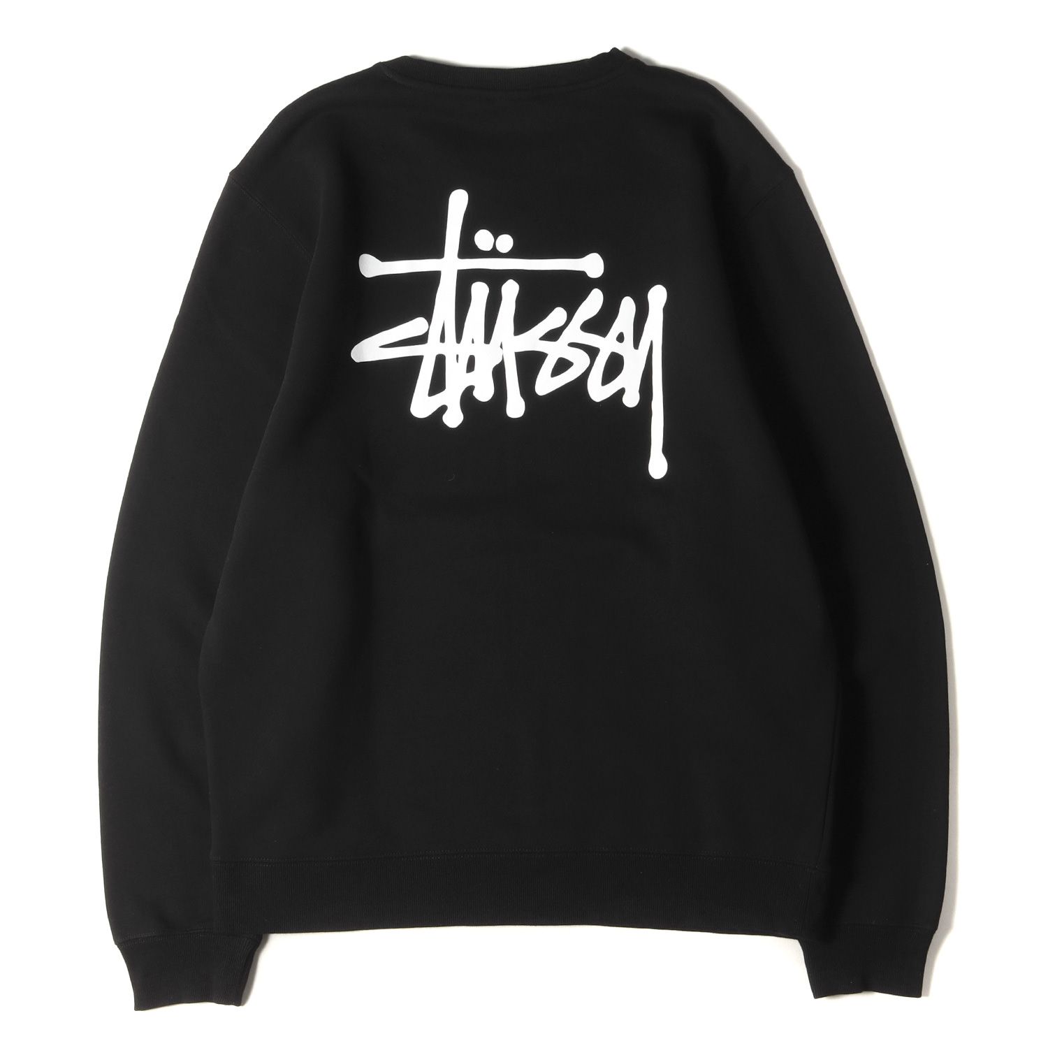 美品 STUSSY ステューシー スウェット サイズ:XL ストックロゴ クルー 