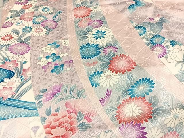 平和屋着物□豪華振袖 群鶴草花文 銀彩 正絹 逸品 AAAY0345ph - メルカリ 