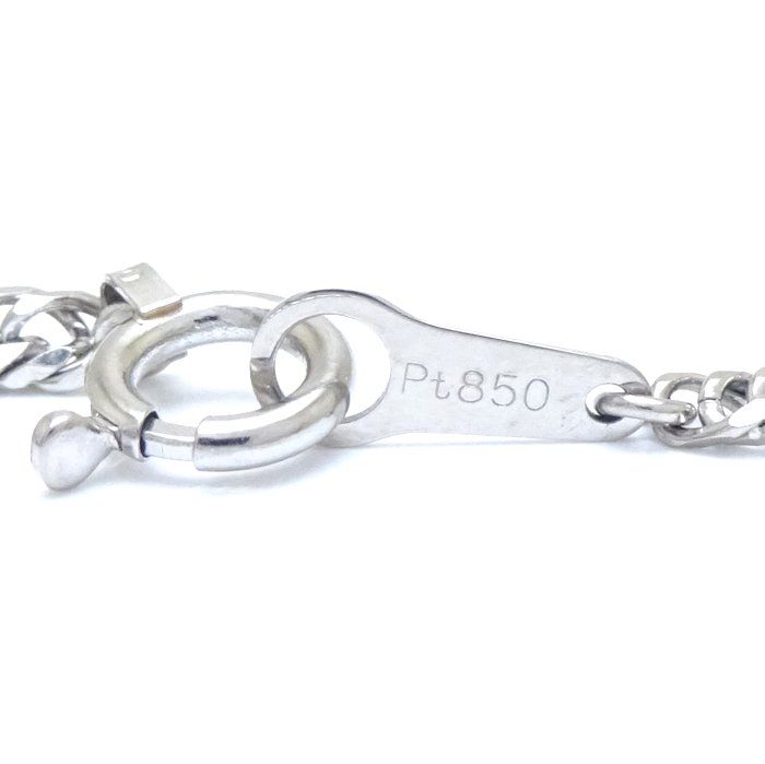 喜平 ネックレス Pt850 6面 ダブル 50.5cm 30.2g ネックレス 喜平 