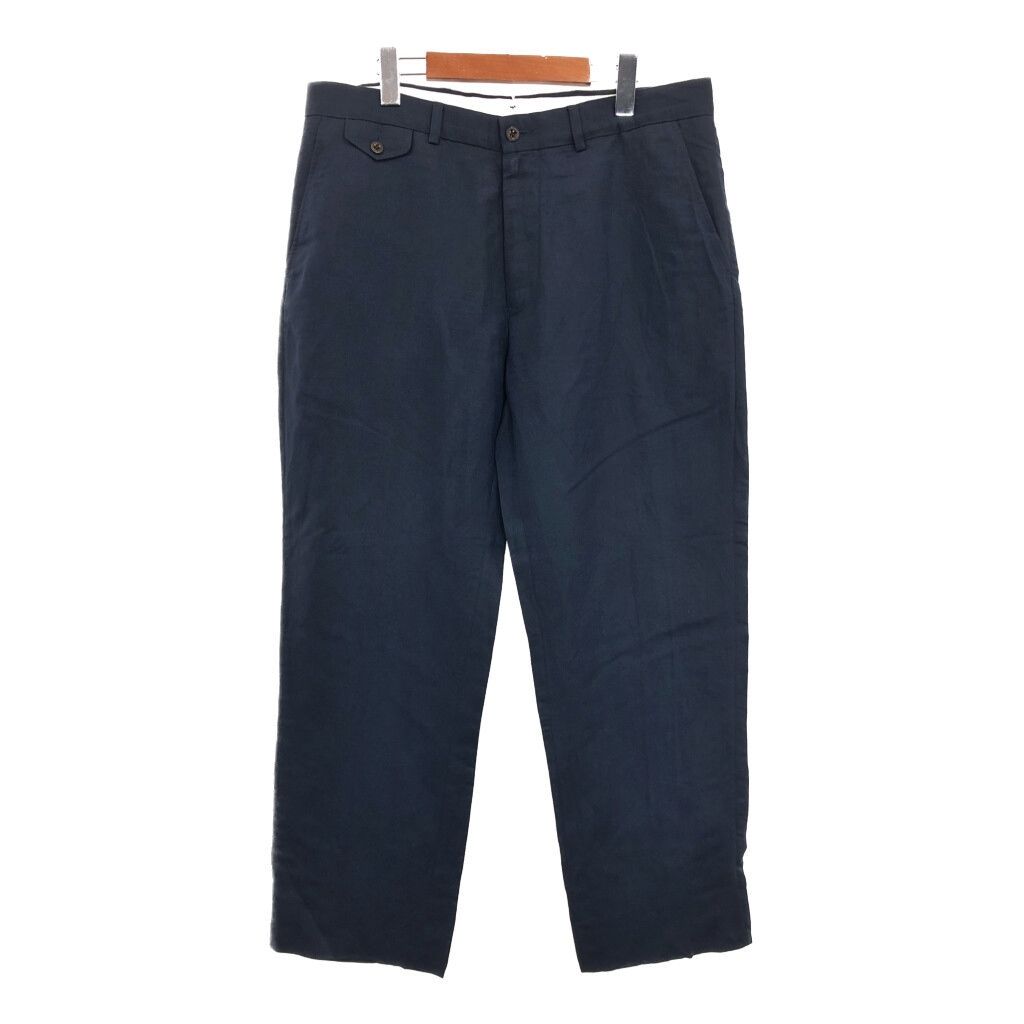 Polo by Ralph Lauren ポロ ラルフローレン スラックスパンツ ネイビー(メンズ W35 L32) 古着 T7571