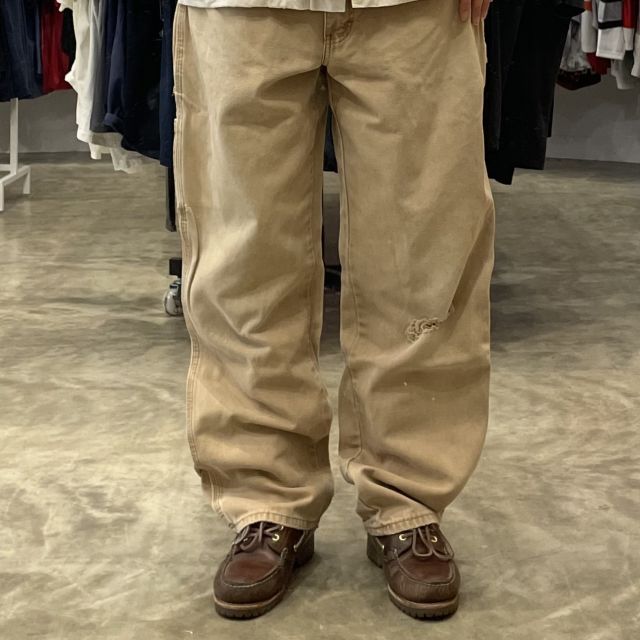 DICKIES　ペインターパンツ　W34 L30 生成 オフホワイト DickiesペインターパンツW34 L30 | CUSTOM FEVER