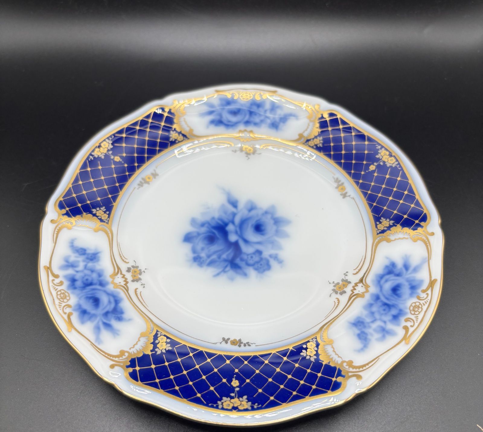 【極美品】大倉陶園 ブルーインペリアル プレート 皿 4枚セット 極美品】大倉陶園 ブルーインペリアル プレート 皿 4枚セット