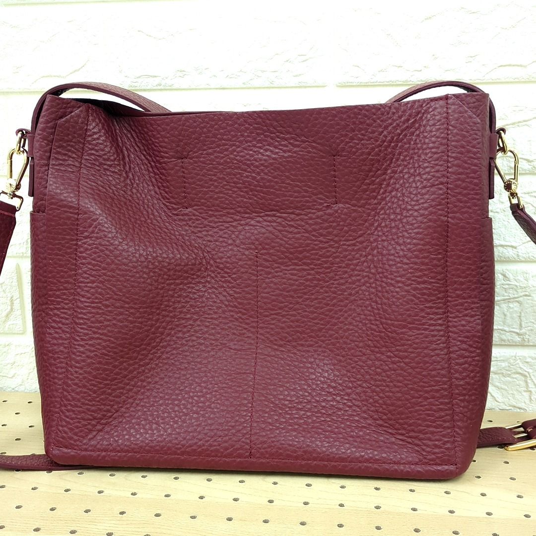 FURLA　フルラ　レザー　ショルダーバッグ　２WAY　ボルドー FURLAフルラレザーショルダーバッグ2WAYボルドー