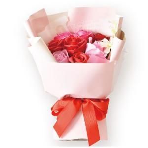 3営業日で発送 ソープフラワー プチ レーヌ 6 ブーケ 9個アソート GR OR PK PU RD YE S-139RD 入数 9